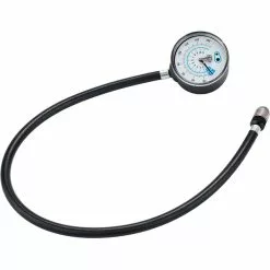 Crankbrothers Klic Standpumpe Analog Manometer Mit Schlauch Schwarz/silber