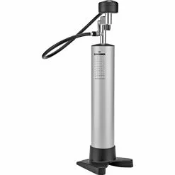Crankbrothers Klic Tubeless Tank Stand-Luftpumpe Mit Manometer & Schlauchkit Silber/schwarz