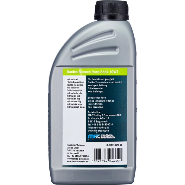 Danico Biotech Race Shok 10 WT Dämpferöl 1l ISO 46 4 Danico Biotech Race Shok 10 WT Dämpferöl 1l ISO 46 – Bild 2
