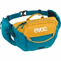EVOC Hip Pack 3l + Trinkblase 1,5l Blau/gelb