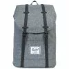 Herschel Retreat Rucksack 19,5l Grau/schwarz 1 Herschel Retreat Rucksack 19,5l Grau/schwarz -CUBE RFR Teile Verkäufe herschel retreat backpack 195l unisex raven crosshatch black 1