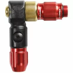 Lezyne ABS-1 Pro HP Chuck Pumpenkopf Für High Pressure Schlauch Rot/schwarz