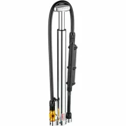 Lezyne CNC Micro Floor Drive Digital HPG Minipumpe Silber/schwarz