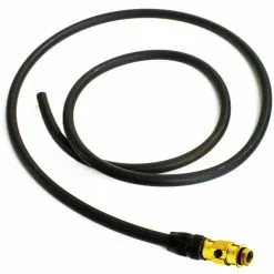 Lezyne Ersatzschlauch Mit ABS Flip-Ventil Für Pressure Und Micro Floor Drive Pumpen Schwarz