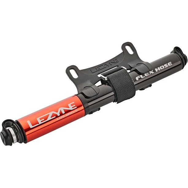 Lezyne Lite Drive Minipumpe Schwarz/rot 4 Lezyne Lite Drive Minipumpe Schwarz/rot – Bild 2