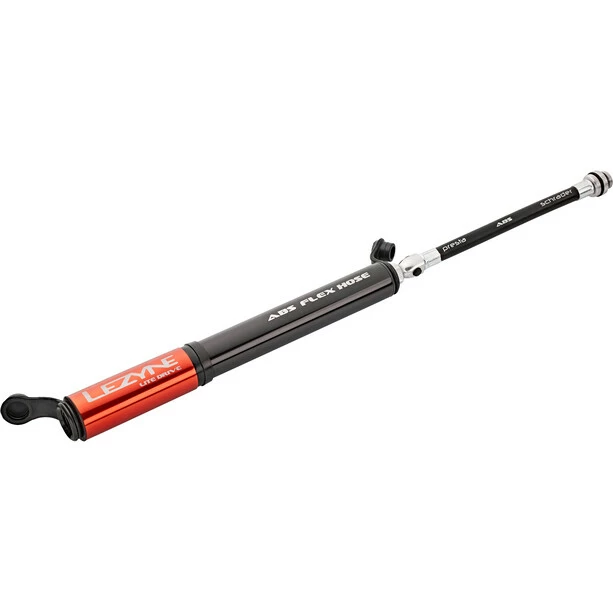 Lezyne Lite Drive Minipumpe Schwarz/rot 6 Lezyne Lite Drive Minipumpe Schwarz/rot – Bild 4