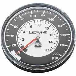 Lezyne Druckmesser 3.5" 220psi Für Standpumpen Schwarz/silber