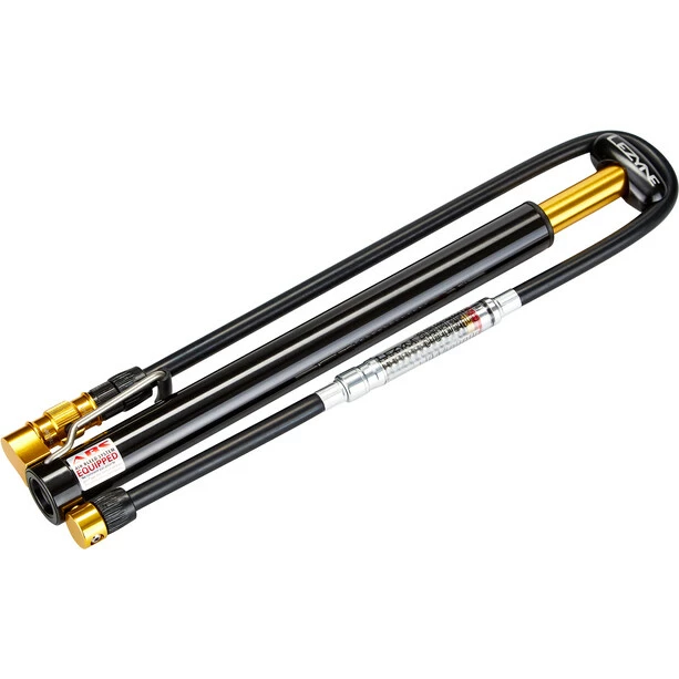 Lezyne Micro Floor Drive HPG Minipumpe Schwarz/gold 4 Lezyne Micro Floor Drive HPG Minipumpe Schwarz/gold – Bild 2