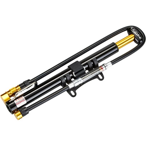 Lezyne Micro Floor Drive HPG Minipumpe Schwarz/gold 5 Lezyne Micro Floor Drive HPG Minipumpe Schwarz/gold – Bild 3