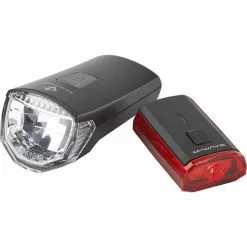 M-Wave Atlas K11 Beleuchtungsset Schwarz