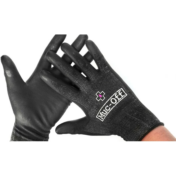 Muc-Off Mechanics Handschuhe Schwarz 3 Muc-Off Mechanics Handschuhe Schwarz