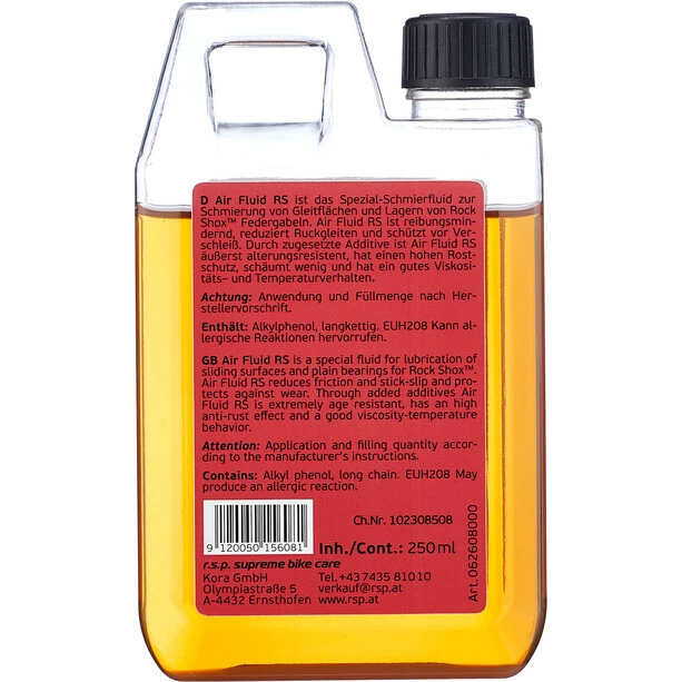 R.s.p. Air Fluid RS 0W/30 Reibungsminderndes Schmieröl 250ml 4 R.s.p. Air Fluid RS 0W/30 Reibungsminderndes Schmieröl 250ml – Bild 2