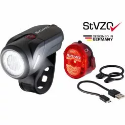 SIGMA SPORT Aura 35/Nugget II USB Beleuchtungsset -CUBE RFR Teile Verkäufe sigma sport aura 35 nugget ii usb light set stvzo 3