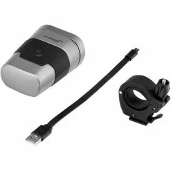 Spanninga Axendo 60 Aufladbares Frontlicht Silber -CUBE RFR Teile Verkäufe spanninga axendo 60 rechargeable front light stvzo silver 3