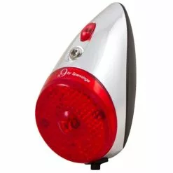 Spanninga Nr 9 XB Batterie Rücklicht Rot/silber